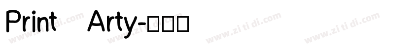 Print Arty字体转换